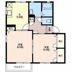 グリーンハイツ柳原の物件間取画像